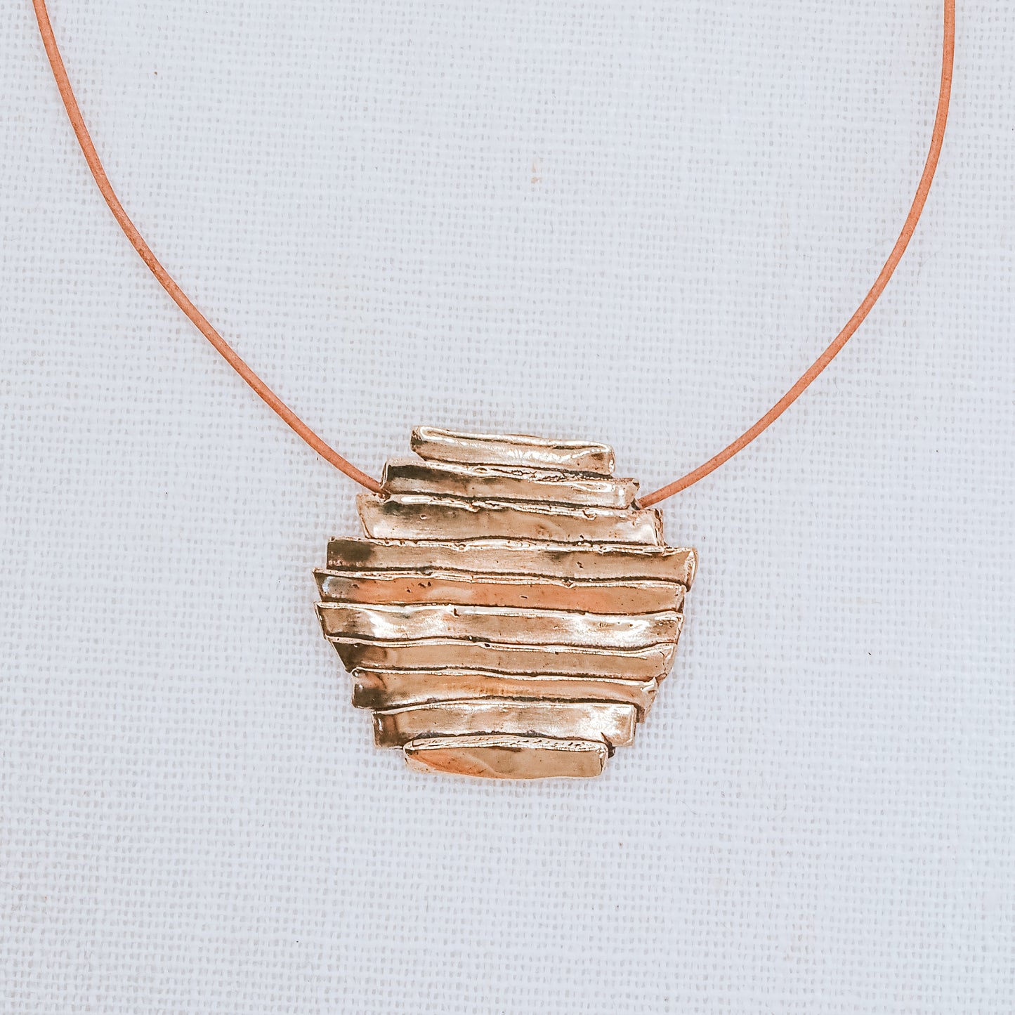 TERRAIN BRASS PENDANT NECKLACE