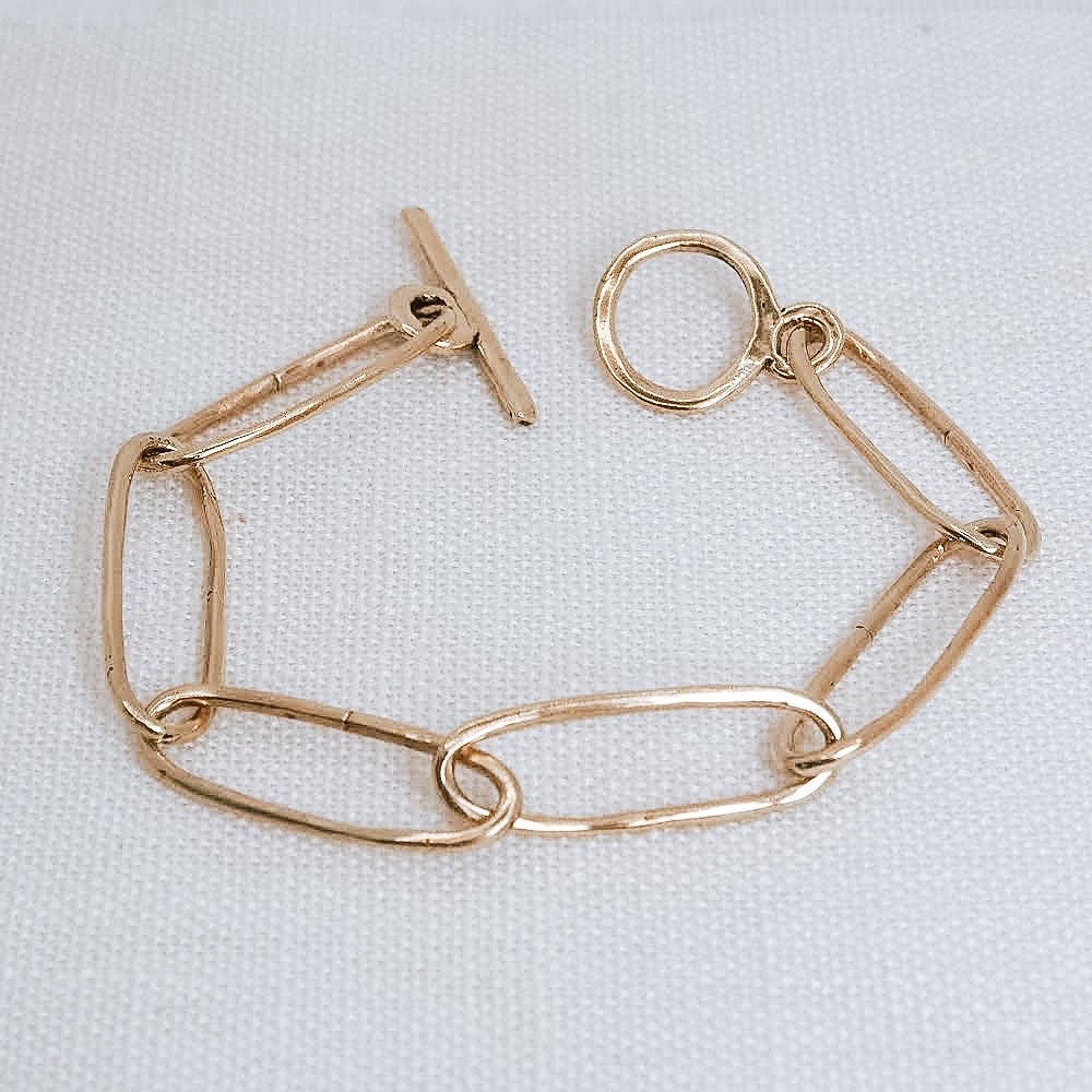 LYZA CHAIN BRASS BRACELET